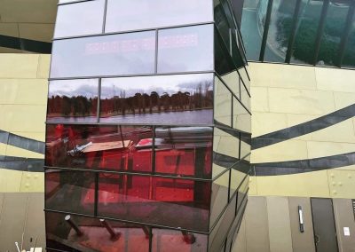 National Museum of Australia glass facade. Laminated by FGS Glass